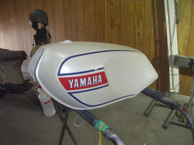 RZ250 初期型ライン 3コートパール 塗装：自動車板金塗装